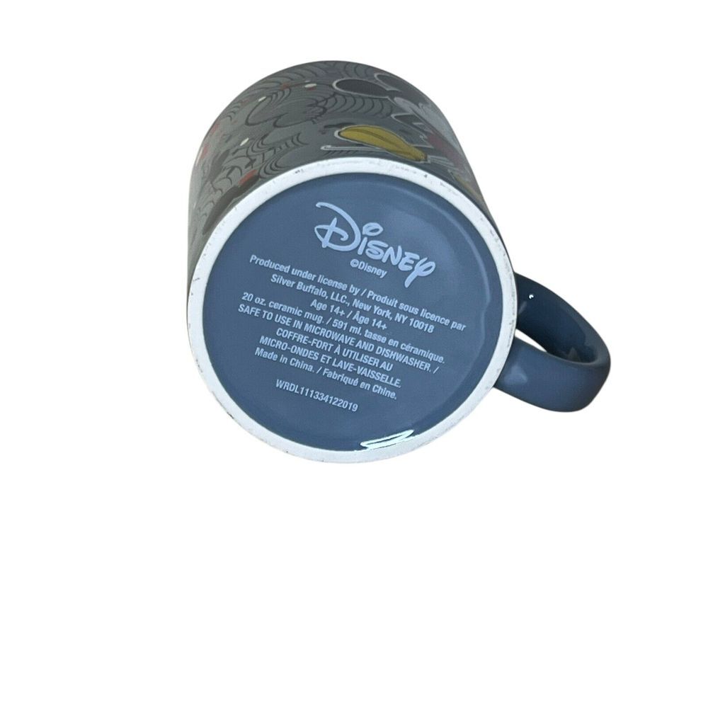 Disney Mickey Mouse 20 oz Coffee Mug Ceramic Dishwasher Microwave Safe Gray Grey - Picture 5 of 8